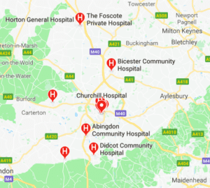 Hospitals in Oxfordshire