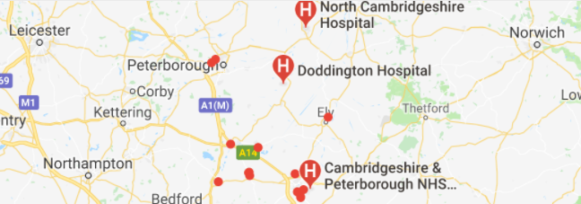 Live in Care in Cambridgeshire Hospitals covered