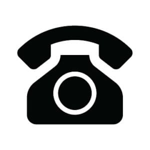 A Black telephone icon
