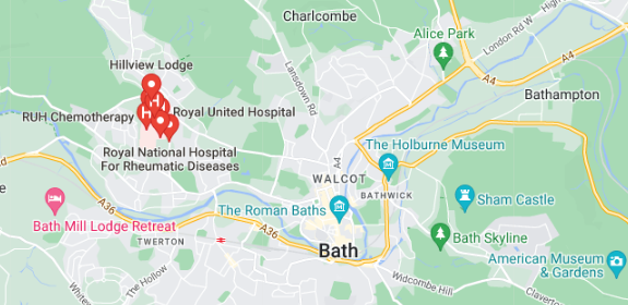 Hospitals in and around Bath that we suport with Live in Care