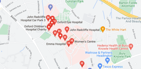 Hospitals in Oxford